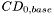 $ CD_{0, base} $